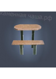 Стол-лавка 130