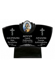 Мраморный памятник на троих СТ-073