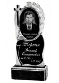 Гранитный вертикальный памятник №3