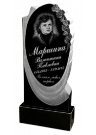 Гранитный вертикальный памятник №4