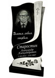 Гранитный вертикальный памятник №15