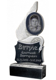 Гранитный вертикальный памятник №60