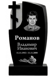 Гранитный вертикальный памятник №84