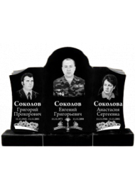 Гранитный памятник на троих №130