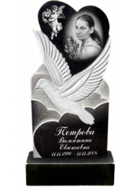 Гранитный памятник сердце №82