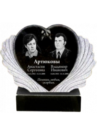 Гранитный памятник сердце №135